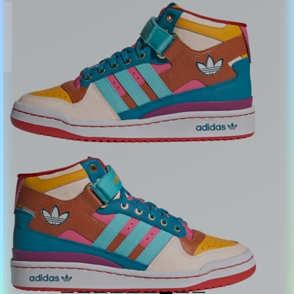 Adidas Multicolor Originals Forum Mid Women’s Sz 8.5 GV7673 New In Box
